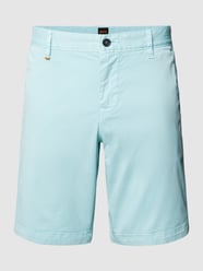 Slim Fit Chino-Shorts mit Eingrifftaschen von BOSS Orange Türkis - 9