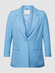 PLUS SIZE Blazer mit Pattentaschen Modell 'THEA' von ONLY CARMAKOMA Blau - 4