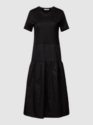 Sukienka midi z okrągłym dekoltem model ‘SANTOS’ od MaxMara Leisure Czarny - 18