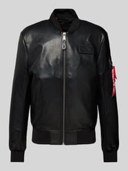 Bomberjacke in Leder-Optik von Alpha Industries - 18