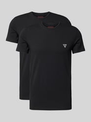 T-Shirt mit Label-Print Modell 'CALEB' von Guess Activewear Schwarz - 29