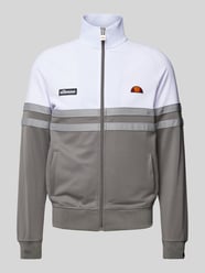 Sweatjack met labelpatches, model 'RIMINI TRACK TOP' van Ellesse Grijs / zwart - 12