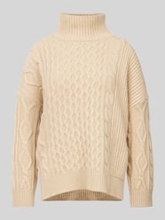 Oversized Strickpullover mit Rollkragen Modell 'VENETO' von Weekend Max Mara Beige - 22