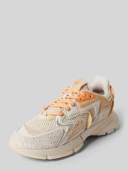 Sneaker mit Label-Print von Lacoste Beige - 5