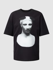 Sweatshirt met motiefprint, model 'Artist' van PEQUS Grijs / zwart - 24
