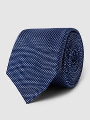 Zijden stropdas met labeldetail, model 'WOVEN' van Tommy Hilfiger Blauw - 47