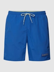 Badehose mit Label-Detail Modell 'MORGEX' von Napapijri Blau - 30