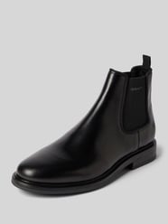 Chelsea Boots aus Leder mit Label-Schriftzug Modell 'St Fairkon' von Gant Schwarz - 9