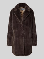 Lange jas met imitatiebont van WHITE LABEL - 48