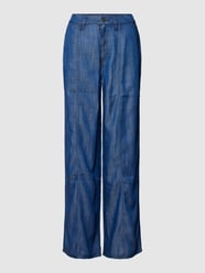 Jeans van lyocell van siernaden van Esprit Blauw / turquoise - 17