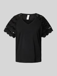 Regular Fit T-Shirt  mit Lochspitze Modell 'BLASY' von Vero Moda - 23