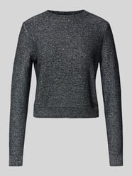 Strickpullover mit gerippten Abschlüssen Modell 'Suneri' von HUGO Schwarz - 38