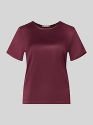 regular fit blouse van satijn van Christian Berg Woman Selection Bordeaux - 13