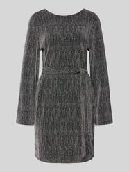 Loose fit mini-jurk met strass-steentjes, model 'MAEVE' van Pieces - 1