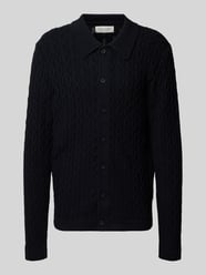 Gebreid jack met ajourpatroon, model 'TOKE' van Casual Friday - 7