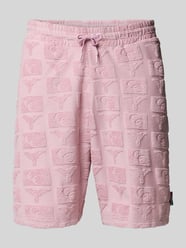 Regular Fit Sweatshorts mit Strukturmuster Modell 'BEACHWEAR' von CARLO COLUCCI Pink - 6