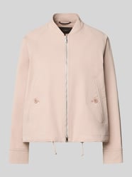 Regular fit jack van katoenmix met opstaande kraag van windsor. Beige - 14