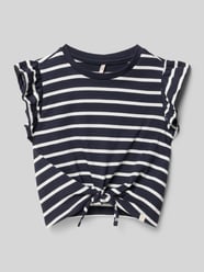 krój regular fit t-shirt z czystej bawełny model 'KALINKA' od ONLY - 21