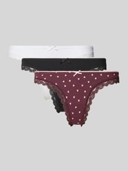 String aus Baumwoll-Mix im 3er-Pack von Jake*s Casual - 3