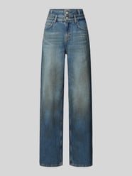 Wide Leg Jeans mit doppeltem Taillenbund Modell 'ESME-HOPE' von Only Blau - 42