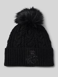Strickmütze mit Bommel und Label-Stitching von Lauren Ralph Lauren - 8
