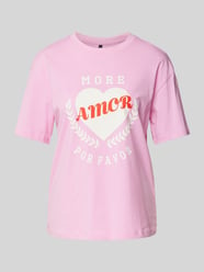 Relaxed Fit T-Shirt aus reiner Baumwolle Modell 'SOPHIE MIA' von Vero Moda Pink - 34