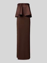 Slim Fit Maxikleid mit Satin-Besatz von Rinascimento - 15