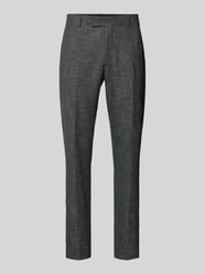 Tapered Fit Anzughose mit Bügelfalten Modell 'Melwin' von Strellson Grau - 7