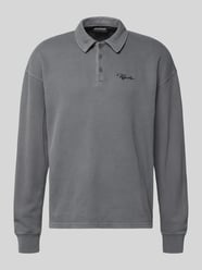 Shirt met lange mouwen, polokraag en logostitching van Pegador - 19