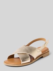 Sandalen aus echtem Leder von Tamaris Gold - 38