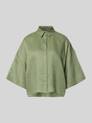Bluzka lniana o pudełkowym kroju z rękawem o dł. 3/4 model 'RITO' od MM by Max Mara - 13