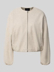 Regular Fit Bomberjacke in Filz-Optik Modell 'CHLOE' von VERO MODA Beige - 5