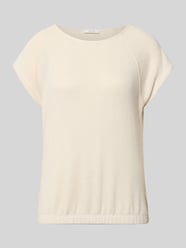 Gebreid shirt van viscosemix model 'Svalla' van OPUS Beige - 9