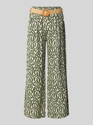 Wide Leg Stoffhose mit Gürtel Modell 'Mi44laa' von ZABAIONE - 31