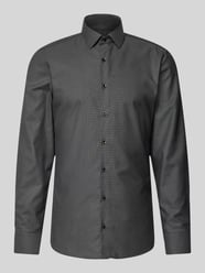 Slim Fit Business-Hemd mit Kentkragen von Eterna Schwarz - 31