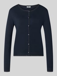 kardigan o kroju slim fit z mieszanki wiskozy model 'MAGLIA APERTA' od Liu Jo White - 2