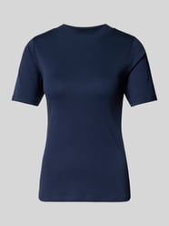 T-shirt z prążkowaną stójką od Christian Berg Woman - 28