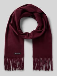 Schal mit Fransen von bugatti Bordeaux - 44