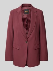 Regular Fit Longblazer mit Schulterpolstern von BOSS Orange Bordeaux - 10
