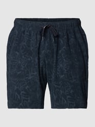 Korte pyjamabroek met all-over motief van Calida Blauw / turquoise - 15