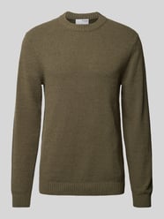 Strickpullover mit gerippten Abschlüssen Modell 'LOOP' von SELECTED HOMME Grün - 5