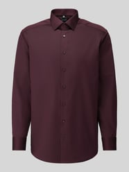 Comfort Fit Businesshemd aus reiner Baumwolle von OLYMP Luxor Bordeaux - 5