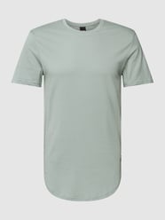 T-shirt met labelpatch, model 'MATT' van Only & Sons Groen - 25