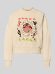 Bluza o kroju relaxed fit z kwiatowym haftem od Scotch & Soda - 1