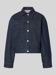 Kurtka jeansowa w kroju regular fit z naszywanymi kieszeniami model 'Clara' od OH APRIL - 5