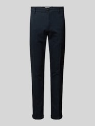 Slim Fit Chino mit Bügelfalten Modell 'MARCO' von Jack & Jones Blau - 34