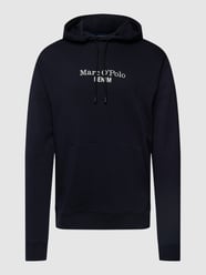 Hoodie met labelstitching van Marc O'Polo Denim Blauw / turquoise - 34