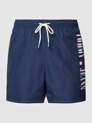 Badehose mit Label-Print von Tommy Jeans Blau - 8