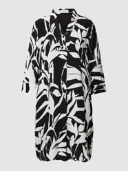 Hemdblusenkleid mit Allover-Muster von s.Oliver RED LABEL Schwarz - 8