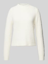 Sweter z dzianiny o kroju regular fit z półgolfem model ‘PIUMO’ od Only - 12